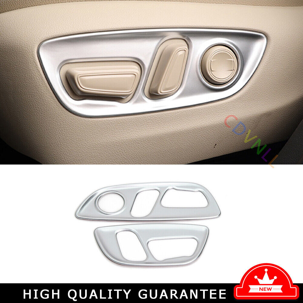 Seat Adjust Handle Button Panel Trim For Toyota Highlander 2020-22 Silver Matte