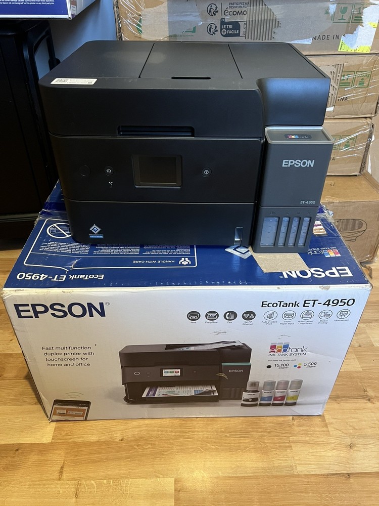Epson EcoTank ET-4950 Low Print Count all-in-one A4 Multifunction Wi-Fi Printer