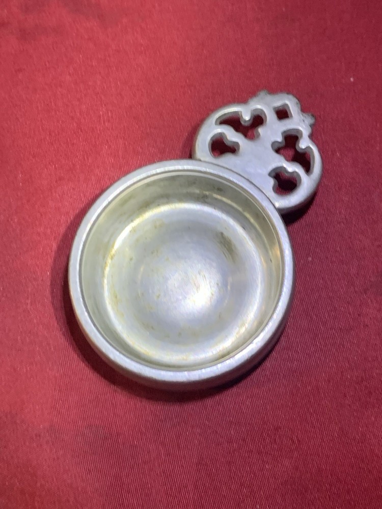 Vintage Mini Pewter Porringer 2” Round W.I. Cowlishaw Boston Pewter Stamped