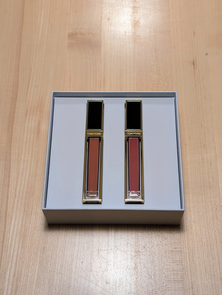 ⭐ ⭐ NEW 2 x Tom Ford Gloss Luxe Lip Gloss - #08 INHIBITION & #22 SUNRISE PINK ⭐
