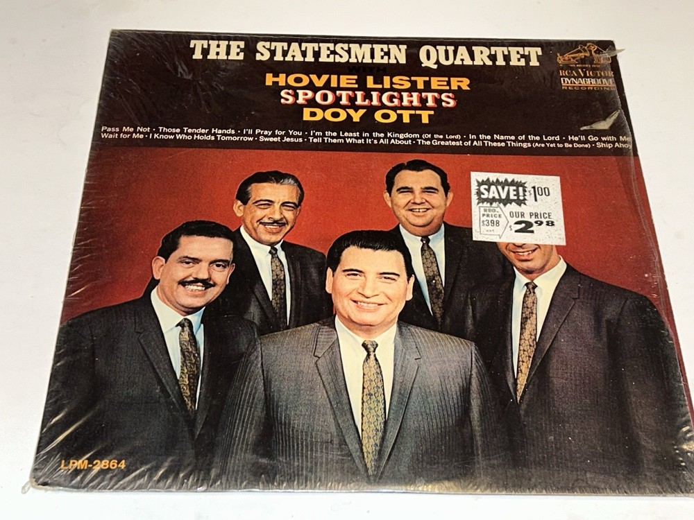 The Statesmen Quartet Hovie Lister Spotlights Doy Ott GospelMusic Vinyl Lp 1277