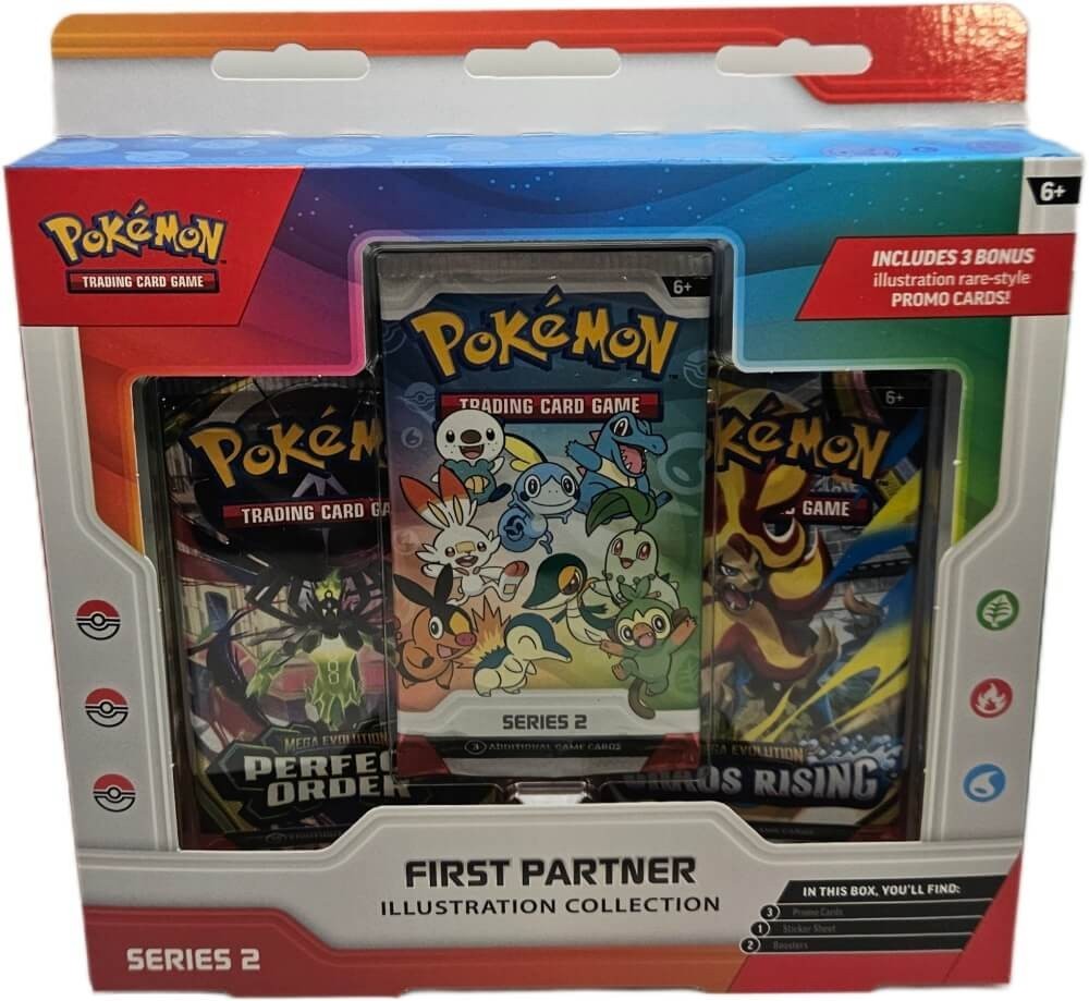 Pokemon First Partner Illustration Collection Series 2 Sealed Box w/ 2 Boosters