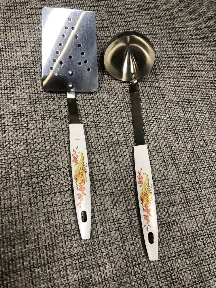 2PCs  Stanley USA Stainless Steel Serving and Utensil Set  Cornucopia