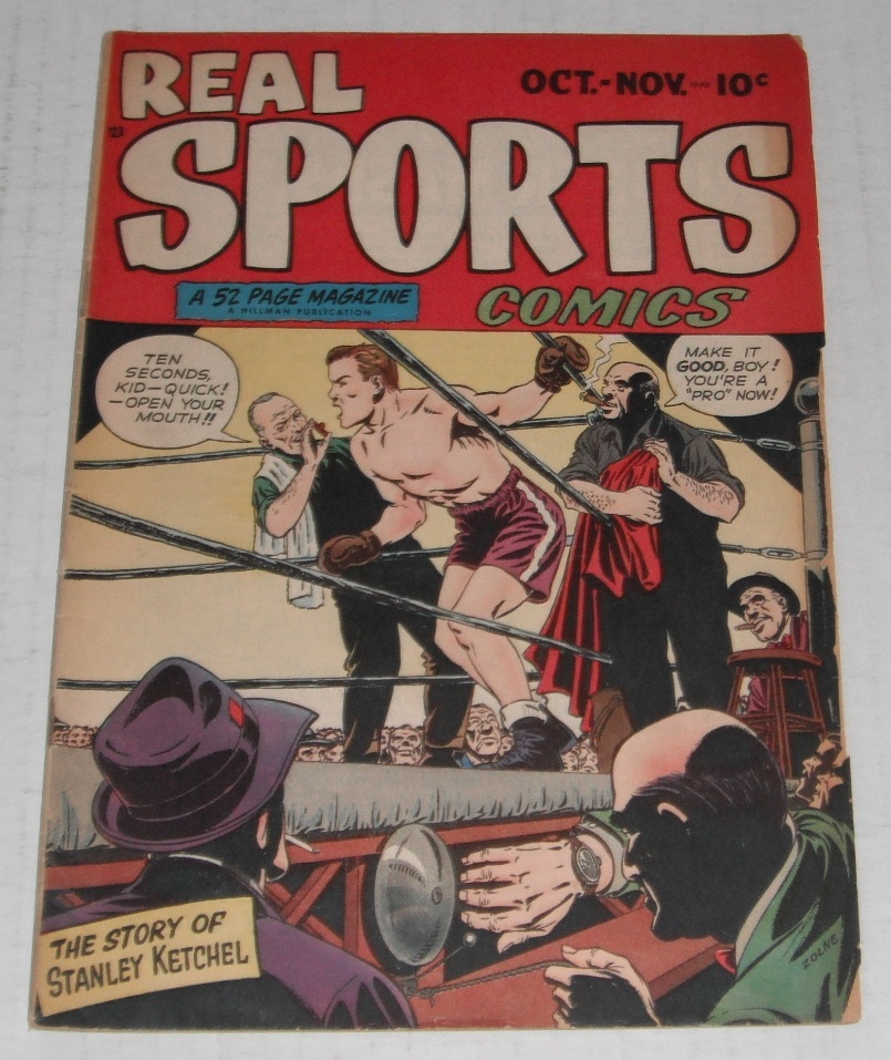 Real Sports Comics # 1....VG+...4.5 grade....1948  Hillman comic book--bc