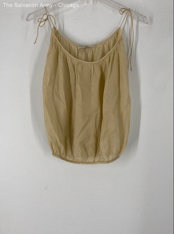 Tory Burch Womens Beige Sleeveless Casual Camisole Blouse Top Size 4