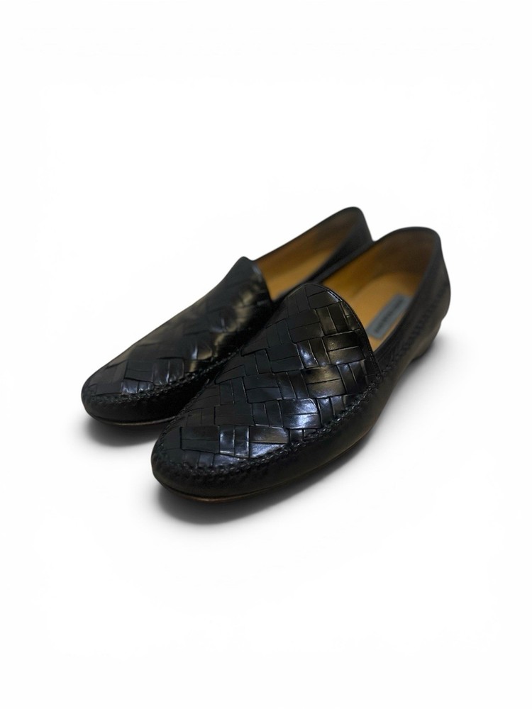 Johnston Murphy Men's Black Dress Shoes Size 12 Leather Oxford Loafer