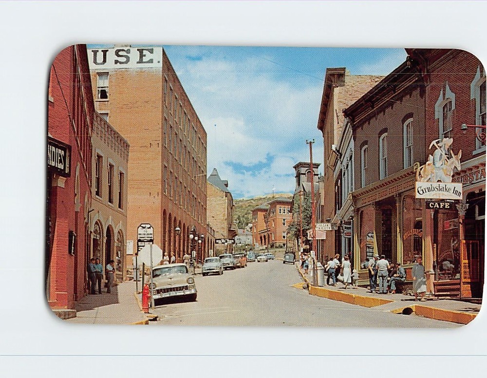 Postcard Looking West on Eureka Street Central City Colorado USA