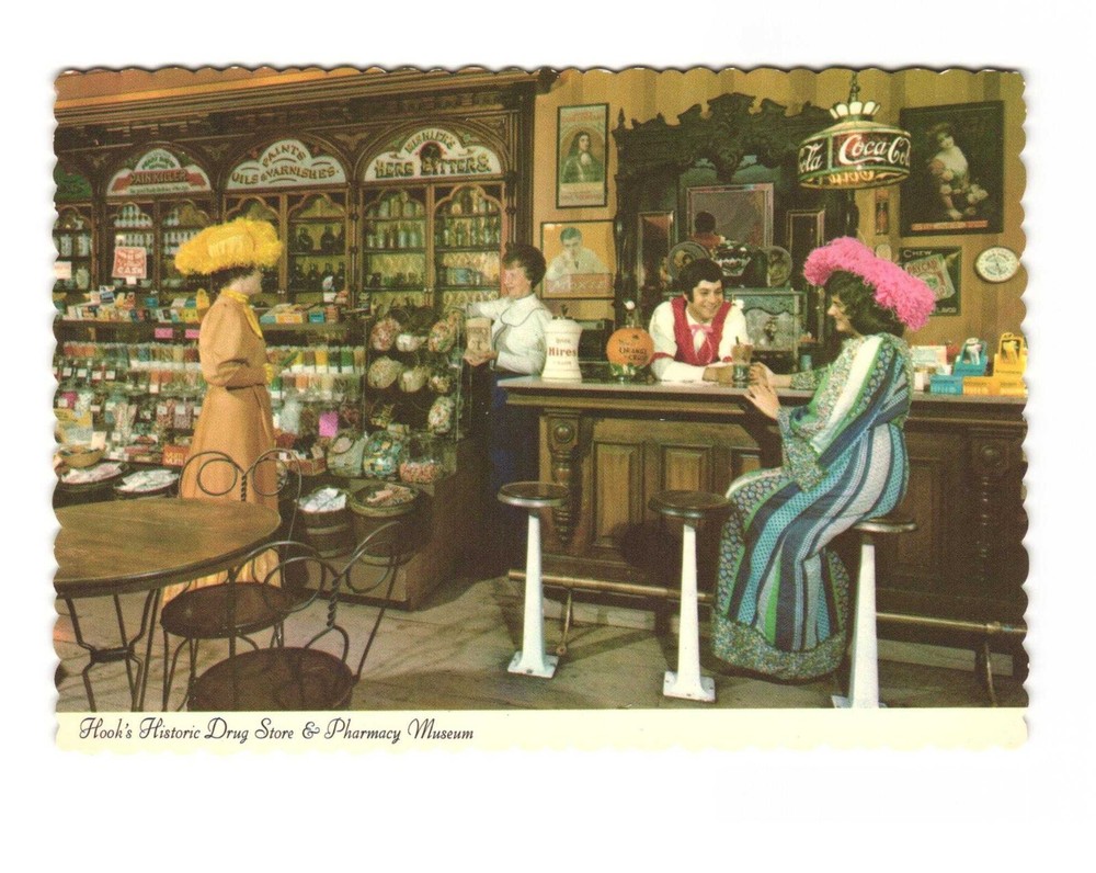 Hooks Historic Drug Store and Pharmacy Museum Indianapolis IN VTG Postcard Unp