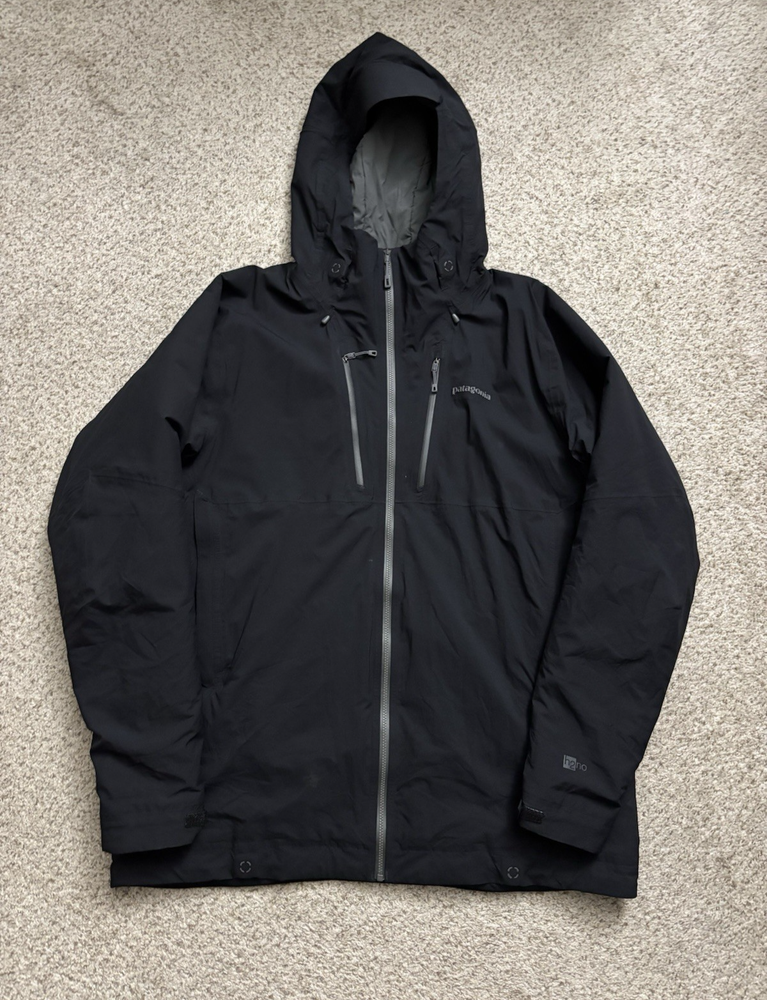 Patagonia Jacket Mens Size XL Black Stretch Nano Storm Jacket Light Supple EUC