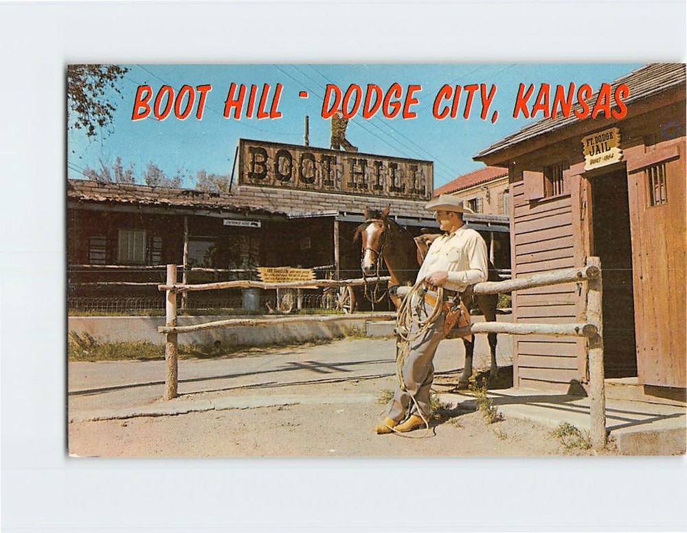 Postcard Boot Hill Dodge City Kansas USA