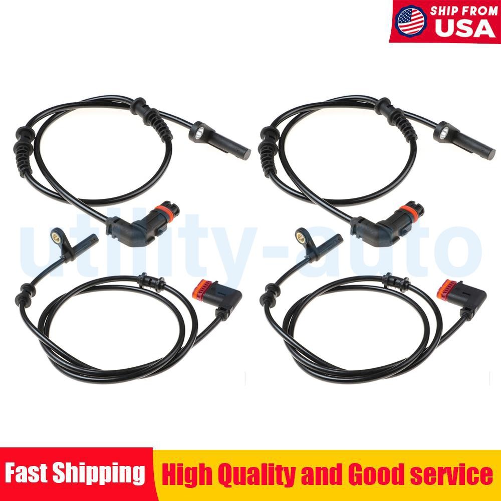 4x Front Rear LH+RH ABS Wheel Speed Sensor For Benz W203 C230 C209 CLK350 CLK280