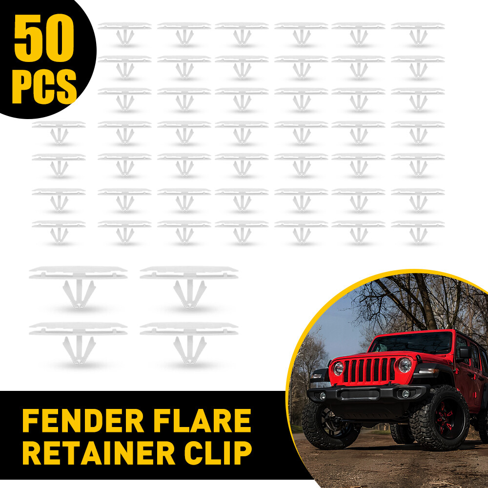 50pcs Jeep Wrangler JL & Gladiator 2020 Fender Flare Retainer Clips M 18-19