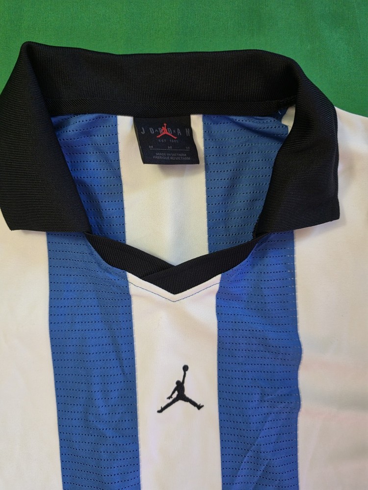 Air Jordan Medium Brooklyn Collegiate Goalie Top Blue/White HV0107-133 NWT $90