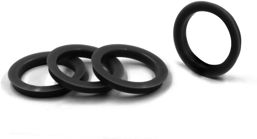 Wheel Accessories Parts Set of 4 Hub Centric Ring 73Mm OD to 56.1Mm Hub ID, Blac