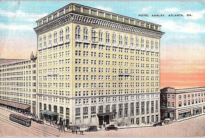 Postcard HOTEL SCENE Atlanta Georgia GA m/09 AI9114
