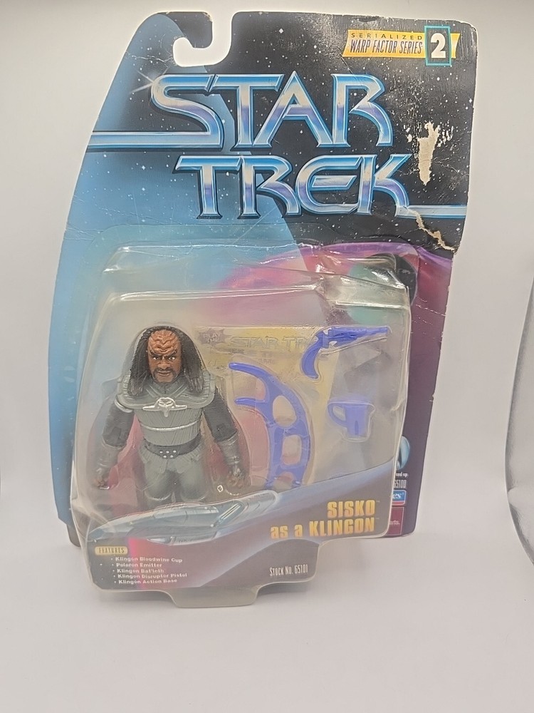 Star Trek Deep Space Nine: Warp Factor Series 2 Sisko as a Klingon Figure