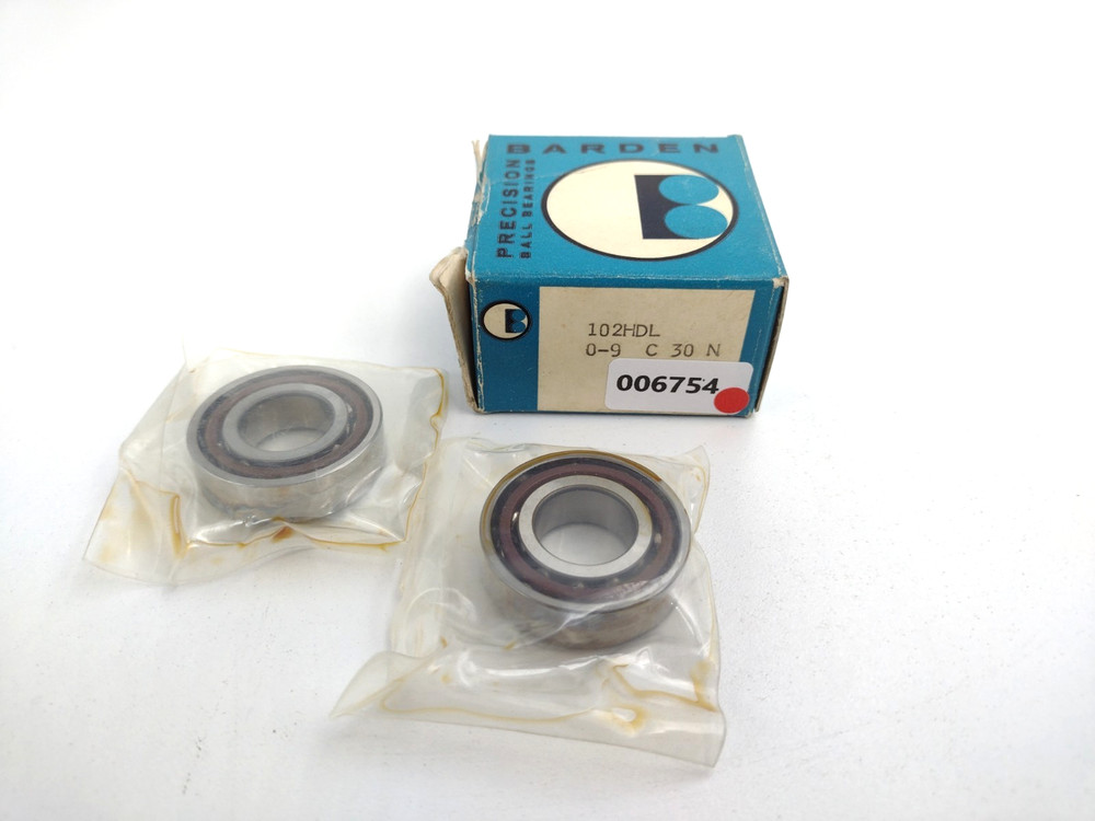 *** Barden 102HDL Angular Contact Bearing 15mm Bore (1 pair)
