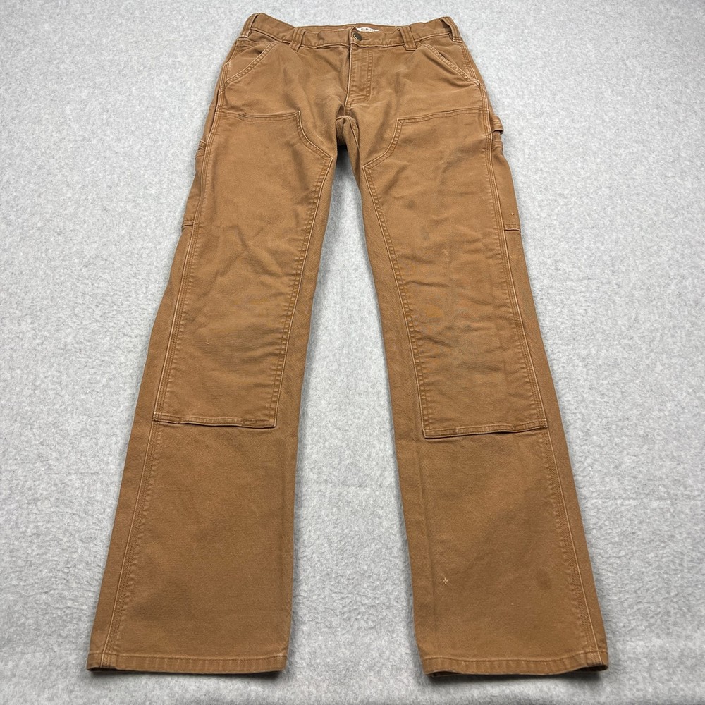 Carhartt Double Knee Pants Men's 30x34* Brown Canvas Carpenter Utility 103334