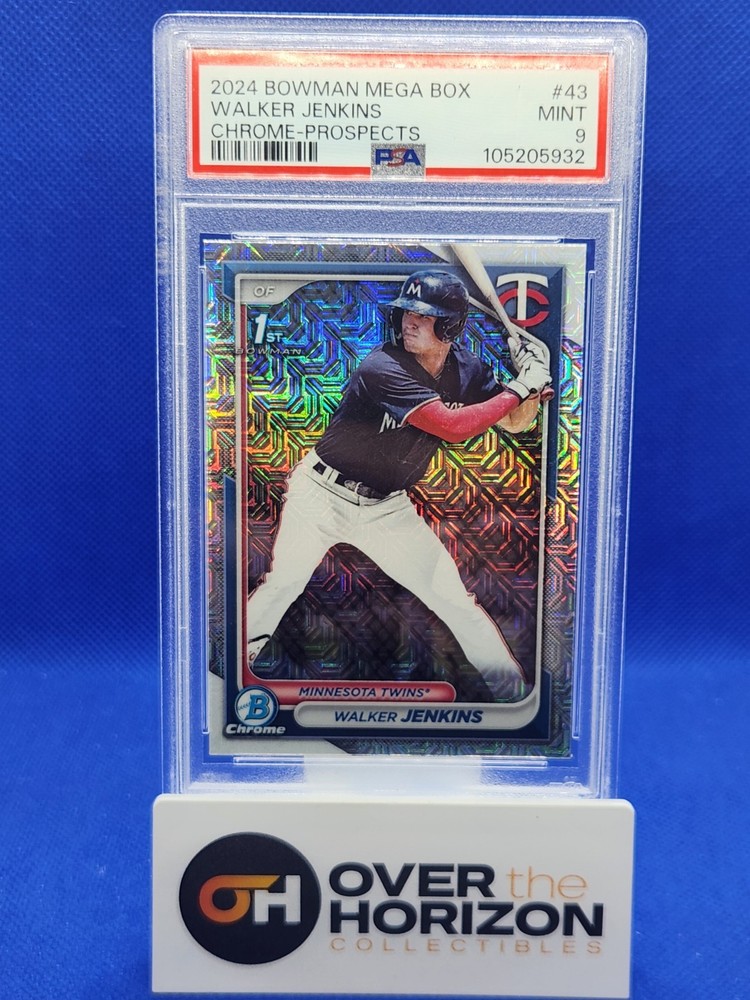 2024 Bowman Chrome WALKER JENKINS 1st  Mojo Refractor Twins #BCP43 PSA 9