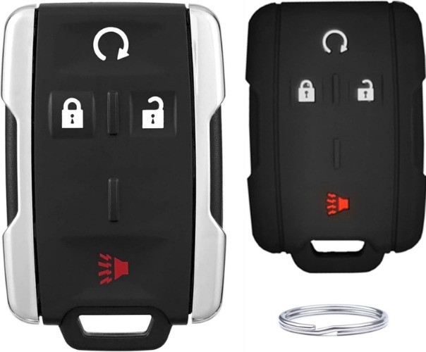 Replacement Key Fob Shell Cover fit for Colorado Silverado Suburb Color: Black