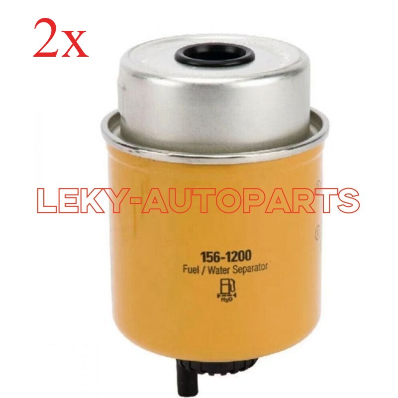 2X 156-1200 New For Caterpillar CAT Diesel Fuel Water Separator Filter