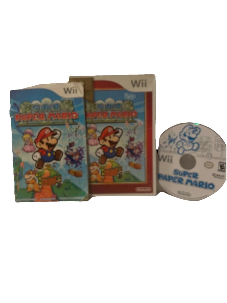 Super Paper Mario Nintendo Selects - Nintendo  Wii Game With Manual
