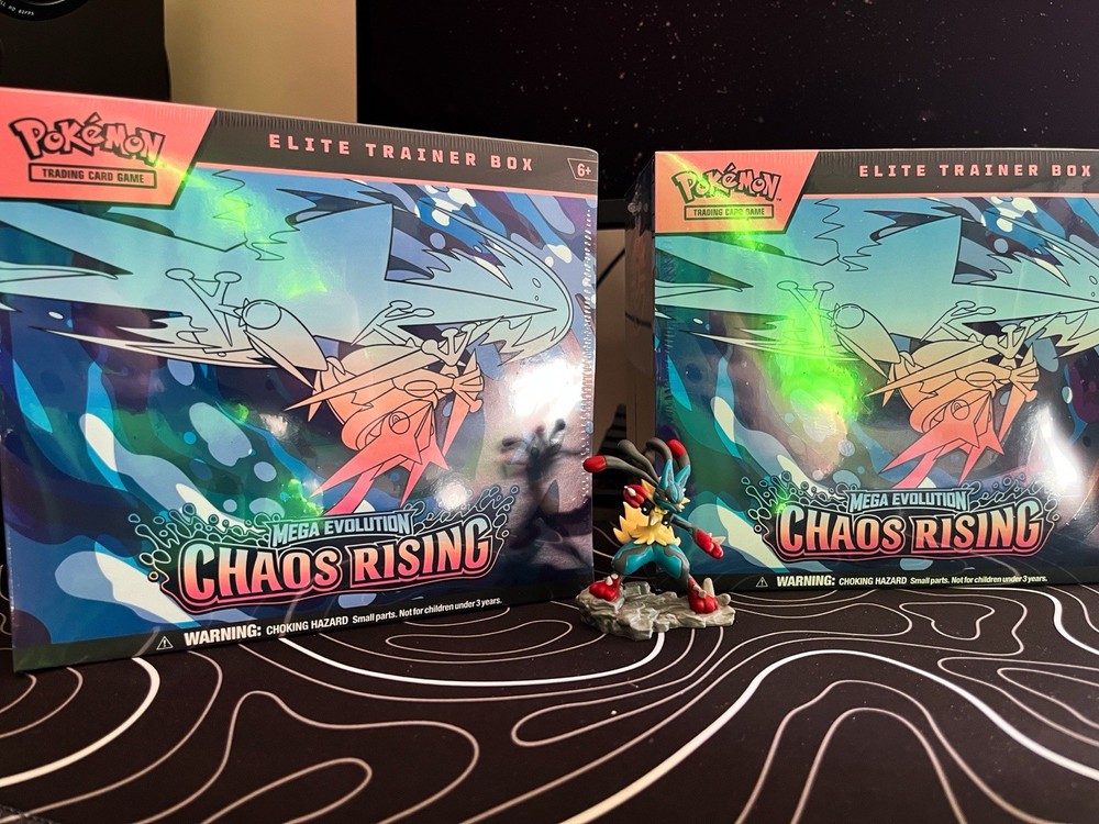 Pokemon TCG Mega Evolution Chaos Rising Elite Trainer Box Sealed Greninja ETB ME