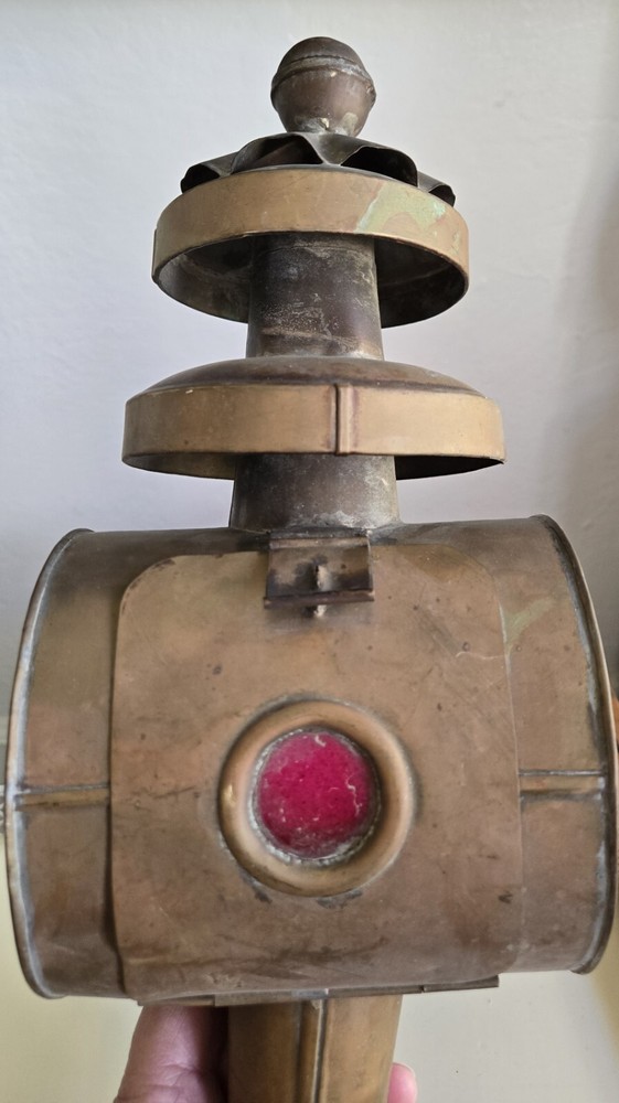 Vintage Antique Brass/copper Carriage Coach Lamp Light