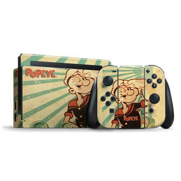 Popeye Nintendo Switch Bundle Skin - Popeye out at Sea