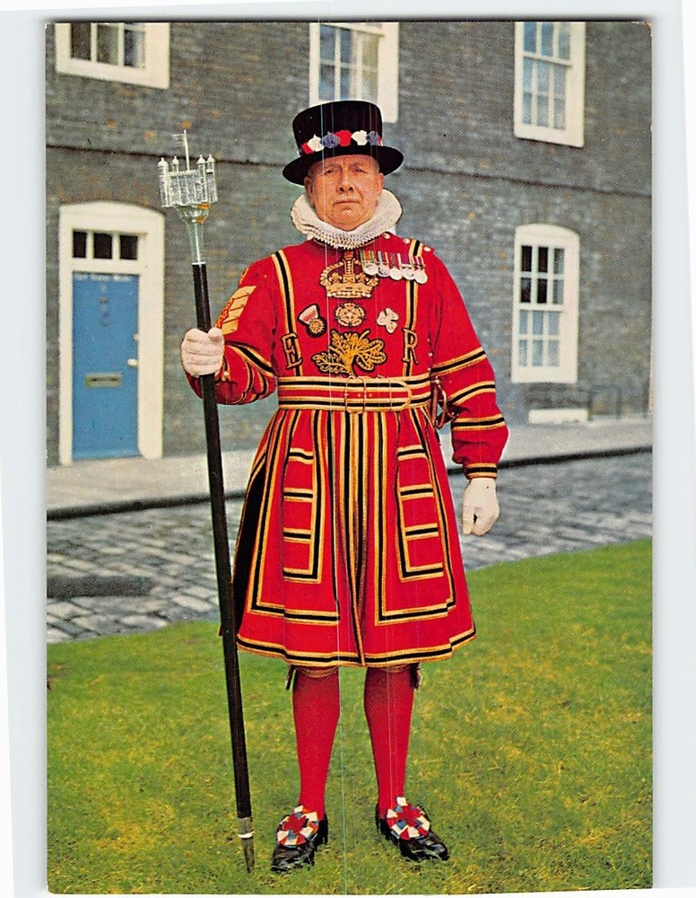 Postcard Chief Yeoman Warder Tower of London England
