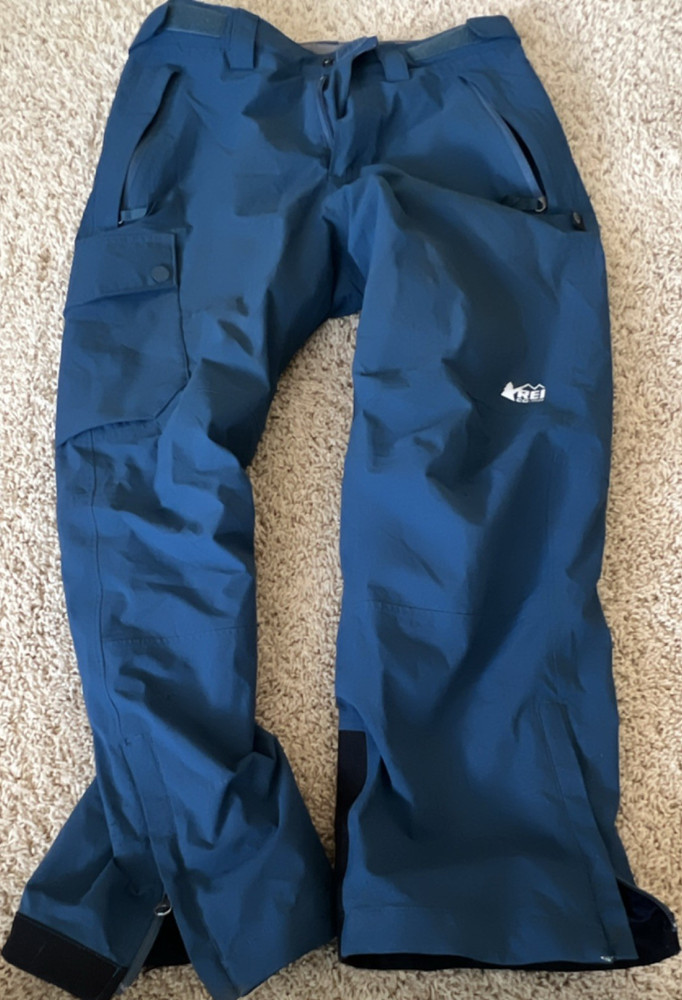 REI Co-op Kids Blue Snow Pants M 10-12 Lined Ski/Snowboard