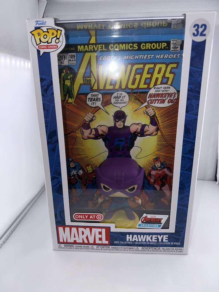 Funko Pop! Comic Book Cover with case: Marvel - Hawkeye - Target Exclusive #32