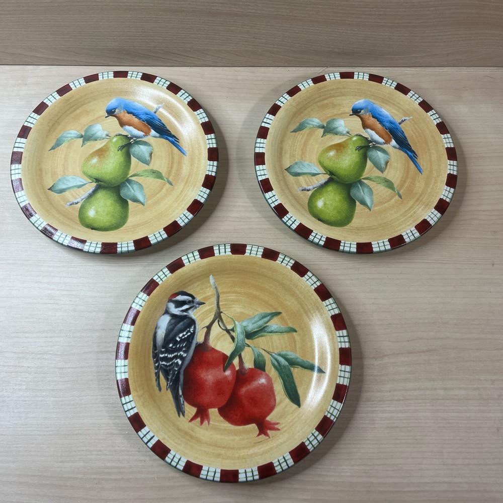 Lenox Winter Greetings Everyday Blue Bird Woodpecker 8 1/2