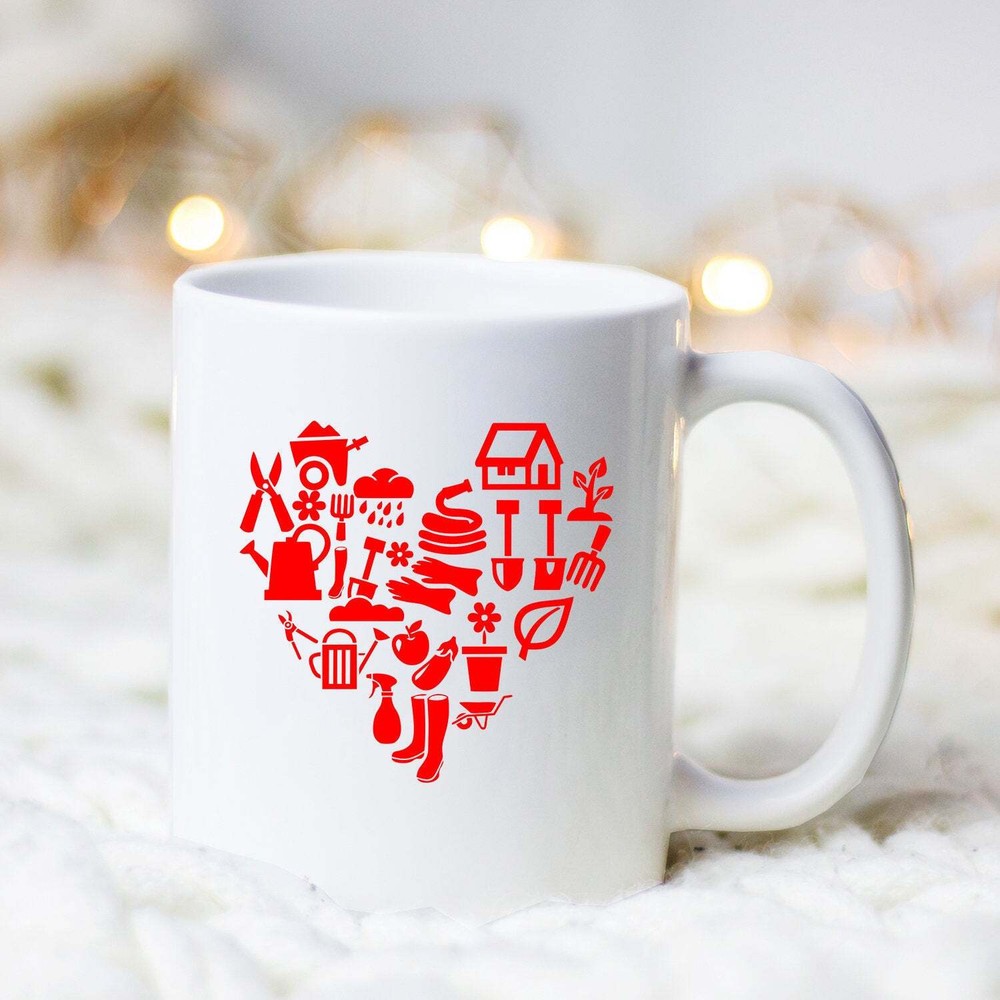 Red Gardening Mug - Perfect Gift for Plant Lovers & Garden Enthusiasts