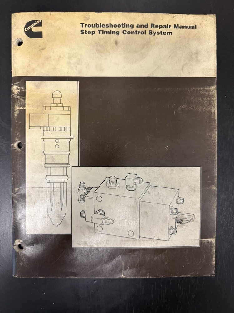 Cummins Step Timing Control System Troubleshooting and Repair Manual Book 1988