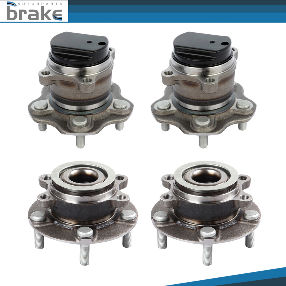 4 Front Rear Wheel Hub Bearing For Nissan Rogue 2008-2012 2013 Rogue Select FWD