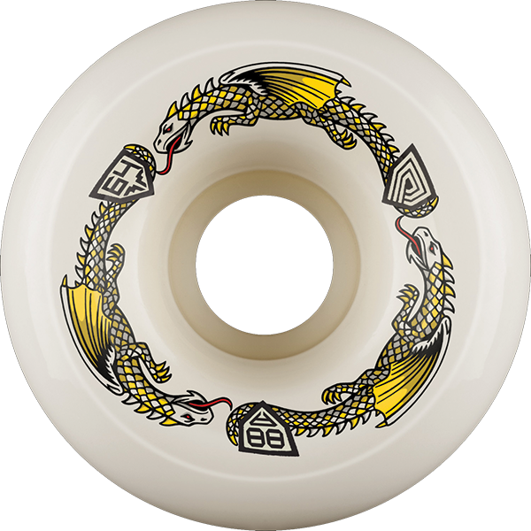 POWELL PERALTA DF-88 DRAGON 64/40MM 88A OFF WHITE WHEELS SET