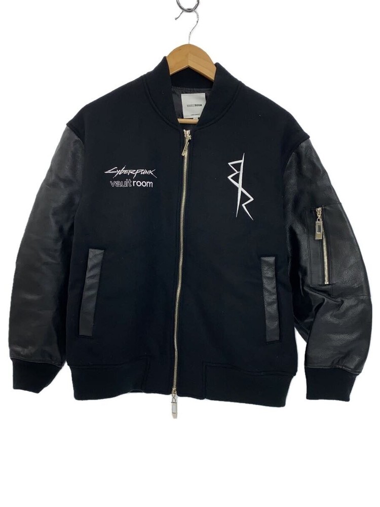 Vaultroom Staff Jacket Mens Leather Black Plain 447