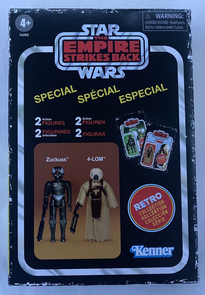 Star Wars Empire Strikes Back Zuckuss & 4-LOM Retro 2-Pack 2023 Collection