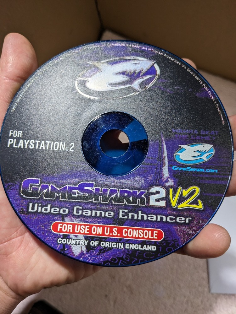 GameShark 2 V2 Video Game Enhancer (Sony PlayStation 2 PS2) DISC ONLY