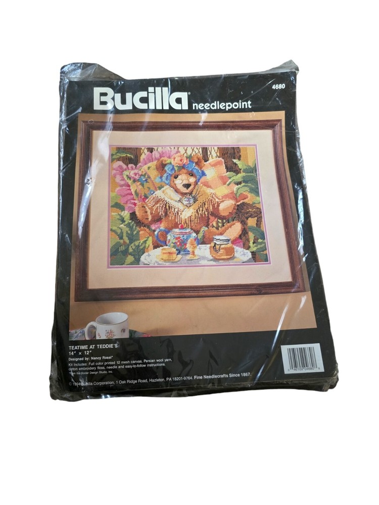 Vintage Bucilla Needlepoint 14x12