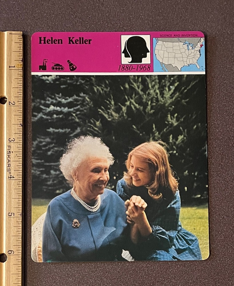1979 Panarizon Helen Keller Patty Duke First Lady Of Courage Vintage Large Card
