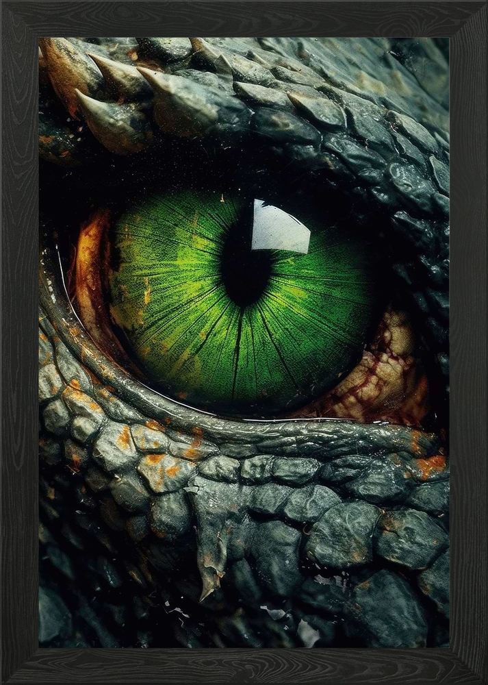 Dragon Dragon Framed Wall Art Poster Canvas Print Picture