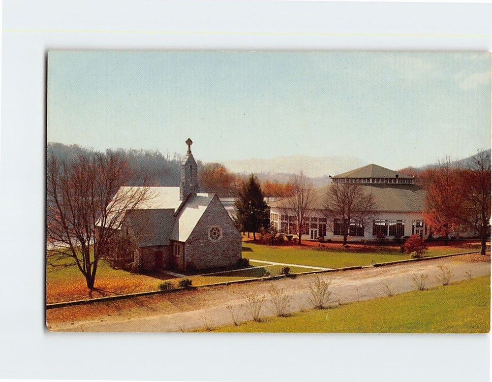 Postcard Memorial Chapel & Auditorium Lake Junaluska North Carolina USA
