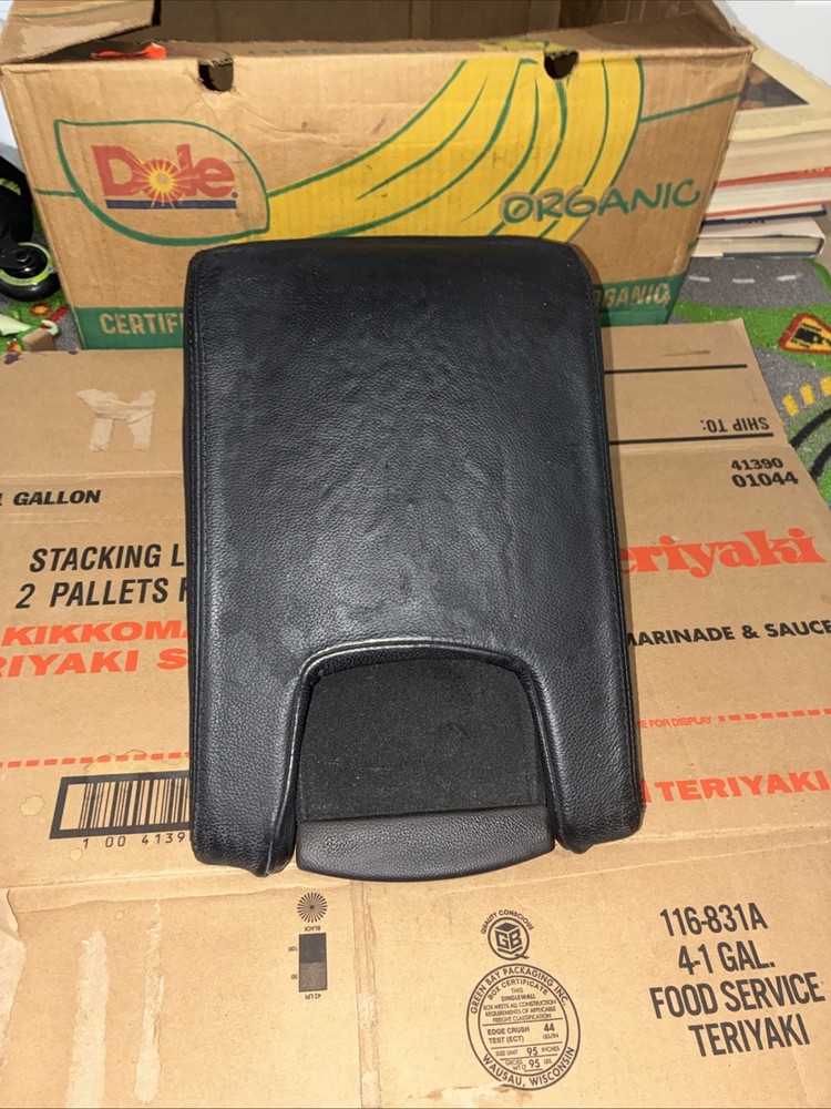 2009-2014 Acura TL Armrest Center Console Lid Assembly Black Leather OEM