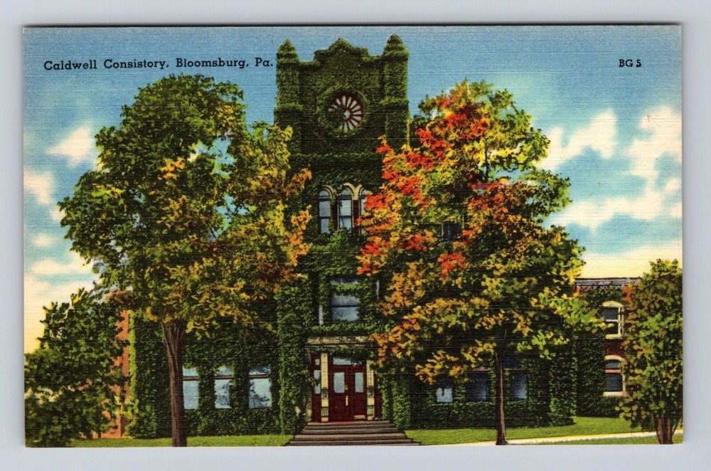 Bloomsburg PA-Pennsylvania, Caldwell Consistory, Vintage Postcard