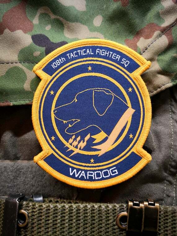 Ace Combat 5: Unsung War Wardog, airsoft aviation ISAF morale military war patch-image
