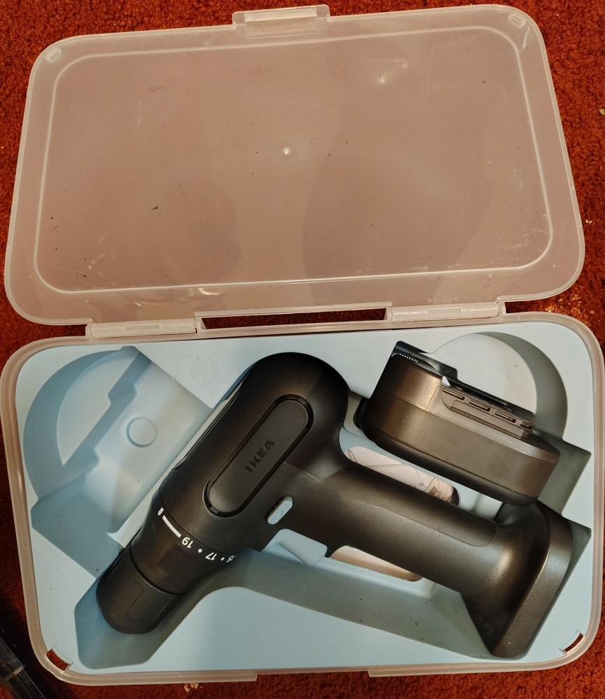 12V Screwdriver/ Drill, Charger, & Storage Case, IKEA Trixig, 10564211, New