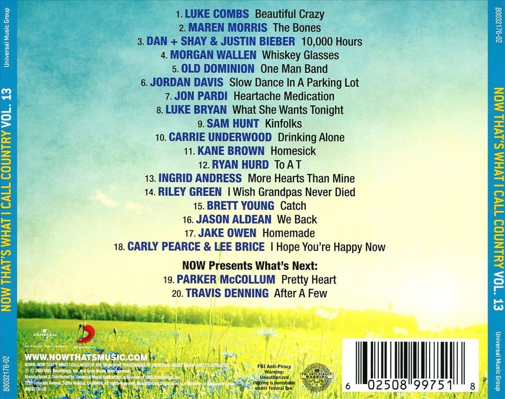 Various Artists Now That's What I Call Country, Vol. 13 New Cd