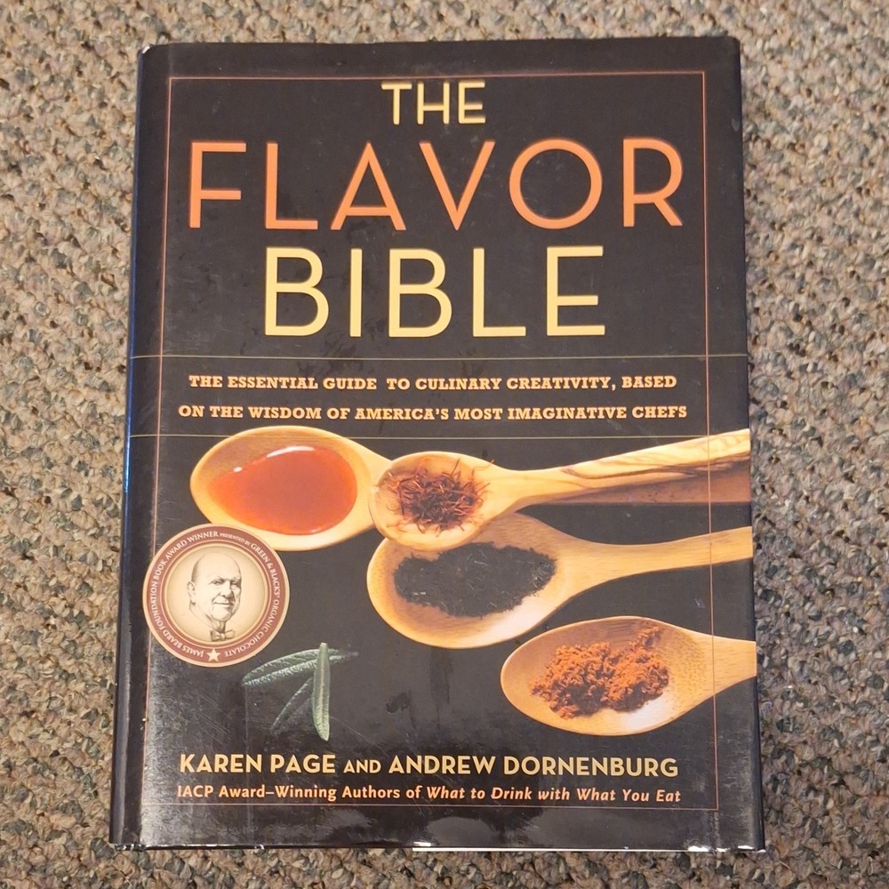 The Flavor Bible by Karen Page & Andrew Dornenburg Hardcover Cooking Book